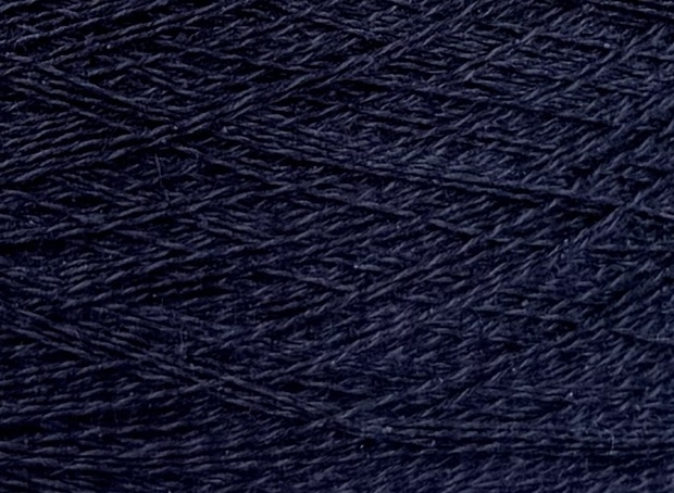 Toscano S.r.L. Art. Seta 854 Nm 2/30 – Garn aus Seide, Baumwolle, Viskose und Leinen col. Nachtblau mélange 3810